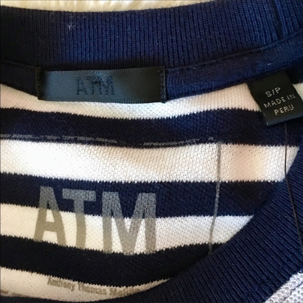 ATM Anthony Thomas Melillo Striped Pique Dress NWT - Picture 5 of 7